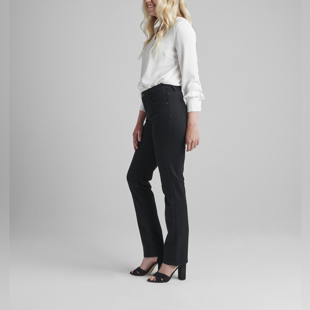 Ruby Mid Rise Straight Leg Jeans "void black" - Picture 2 of 2
